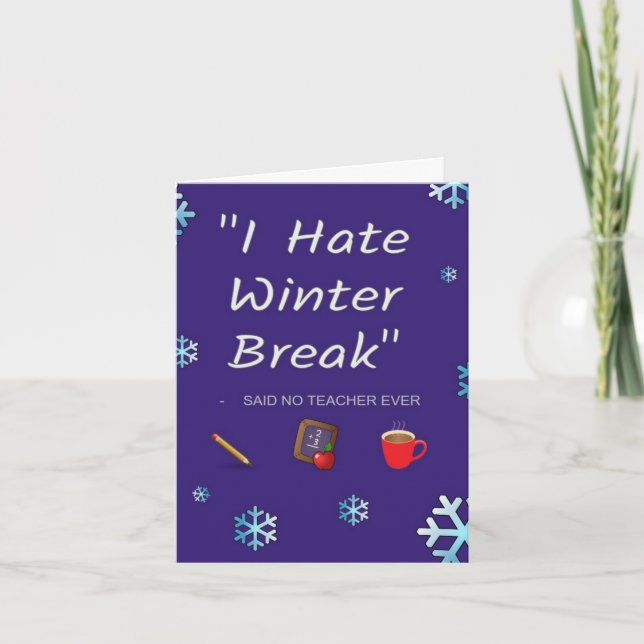 Teacher Winter Break Card (Front)