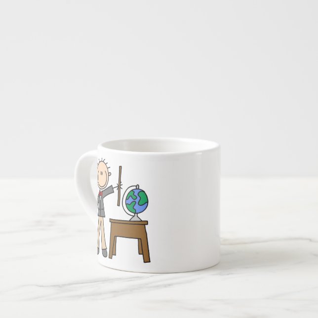 Teacher With Globe Espresso Cup (Front Left)