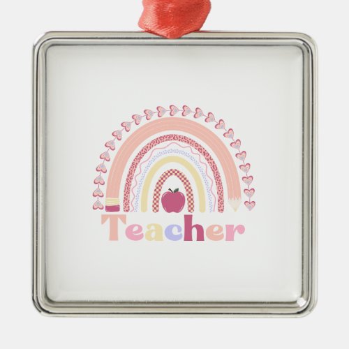 Teacher With Rainbow