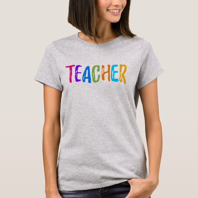Teacher Word art  T-Shirt (Front)