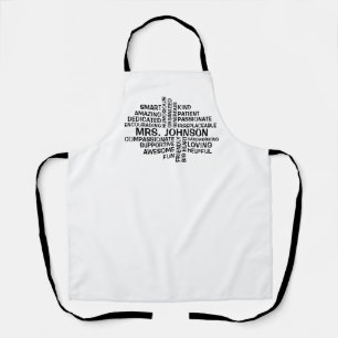 Teacher Word Cloud All-Over Print Apron