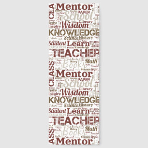Teacher Word Cloud Bookmarks