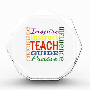 Teacher Word Picture Teachers School Kids Acrylic Award