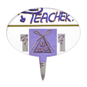 Teacher, You Teach Me to Hope for the Best Art Cake Topper