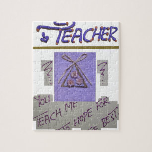 Teacher You Teach Me To Hope for the Best.png Jigsaw Puzzle