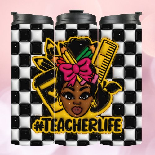 TeacherLife 3D Inflated Tumbler