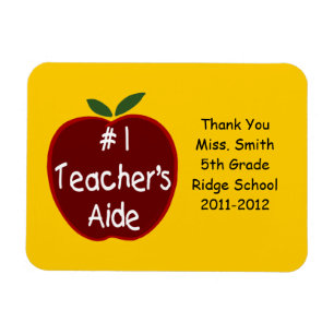 Teacher's Aide Magnet, with dedication Magnet