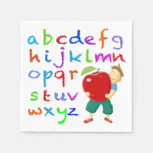 Teachers Alphabet Napkins