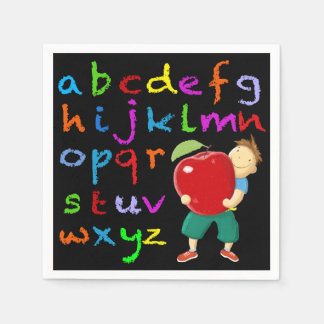 Teachers Alphabet Napkins