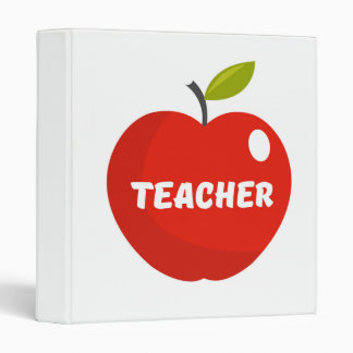 Teachers Apple 3 Ring Binder