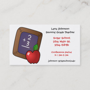 Teachers Apple Business Card