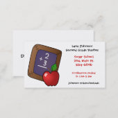 Teachers Apple Business Card (Front/Back)