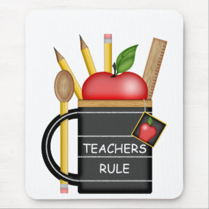 Teacher's Apple Custom Mug Mouse Pad