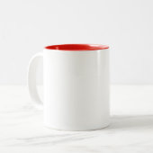 Teacher's Apple | Custom Name Two-Tone Coffee Mug (Front Left)