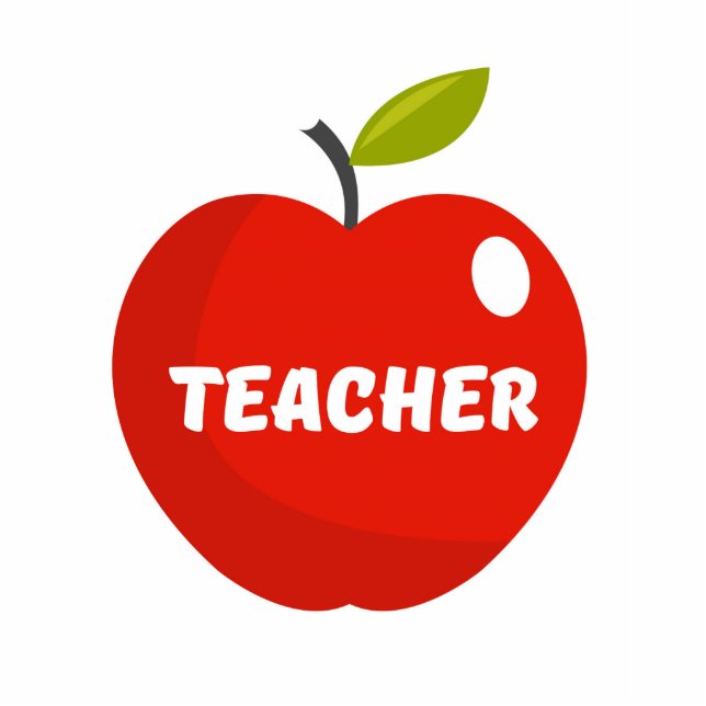 Teachers Apple Cutout (Front)