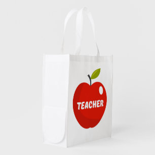 Teachers Apple Grocery Bag