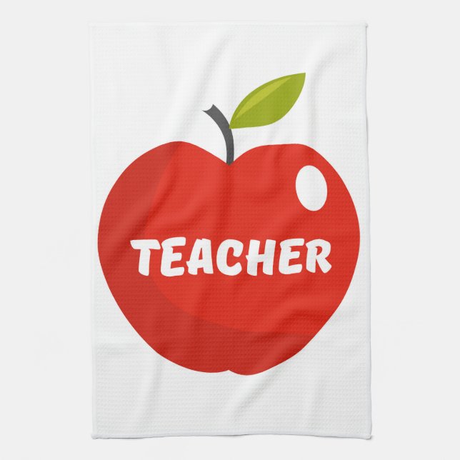 Teachers Apple Kitchen Towel (Vertical)