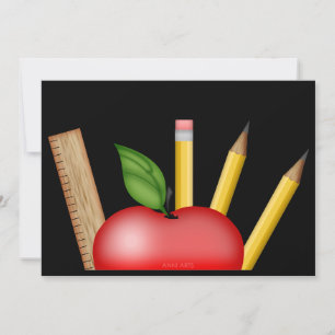 Teacher's Apple Postcard