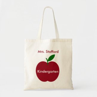 Teacher's Apple Red and Green Personalized