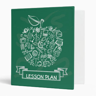 Teachers Apple School Doodles Binder