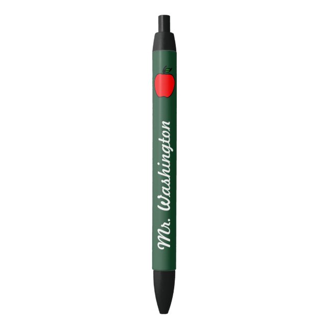 Teacher's Apple School Writing Pen Gift (Front Vertical)