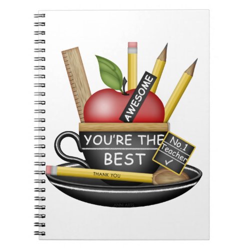 Teachers Apple Teacup Notebook