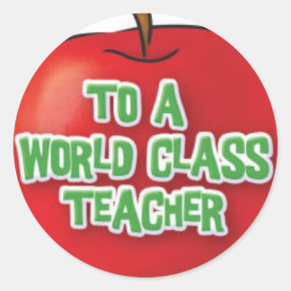 Teachers-Appreciation-Apple Classic Round Sticker