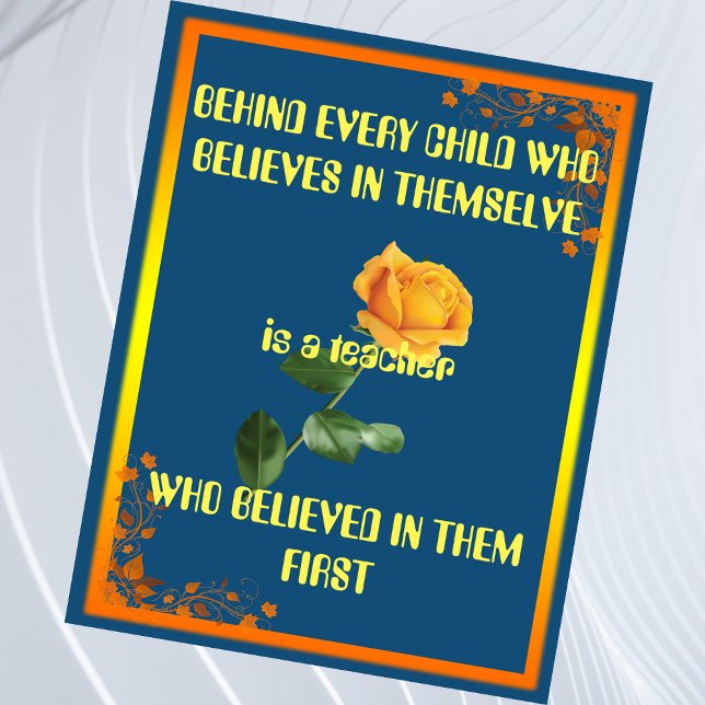 TEACHER'S APPRECIATION CARD  (Creator Uploaded)