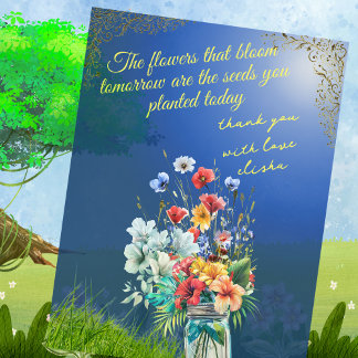 Teacher's appreciation gift card