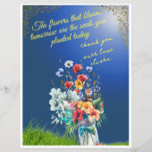 Teacher's appreciation gift card (Front)