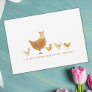 Teacher's Appreciation Hen and Chicks Funny Card