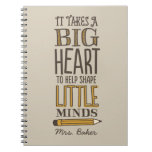 Teacher's Appreciation Notebook Custom Gift Teacher's Appreciation Notebook Custom Gift