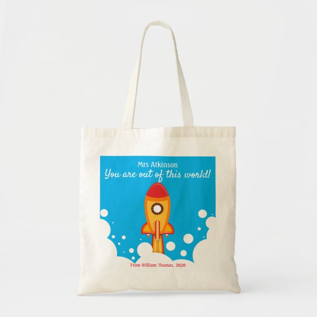Teacher's Appreciation Personalized Tote Bag (Front)