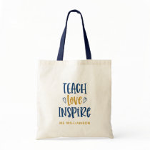 Teacher's Appreciation Personalized Tote Bag Gift Teacher's Appreciation Personalized Tote Bag Gift
