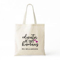 Teacher's Appreciation Personalized Tote Bag Gift Teacher's Appreciation Personalized Tote Bag Gift