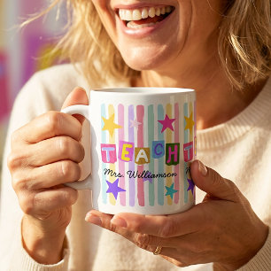 Teacher's Appreciation Teach Teacher Gift Modern Coffee Mug
