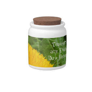 Teachers are Every Day Heroes! candy jars Flowers