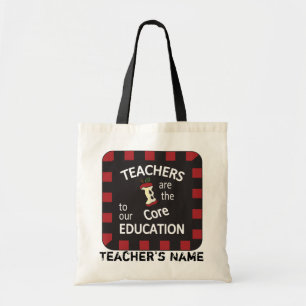 Teachers are the Core to our Education DIY Name Tote Bag
