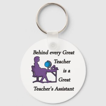 Teacher's Assistant Keychain by occupationalgifts at Zazzle