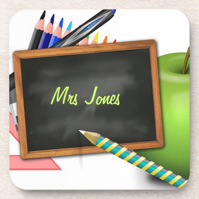 Teacher's Beverage Coaster (Front)