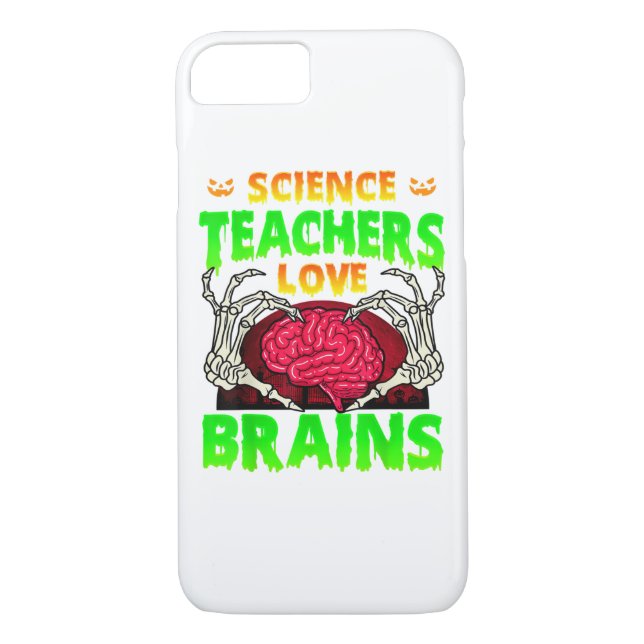 Teachers Brains Skeleton Hand Heart Halloween Case-Mate iPhone Case (Back)
