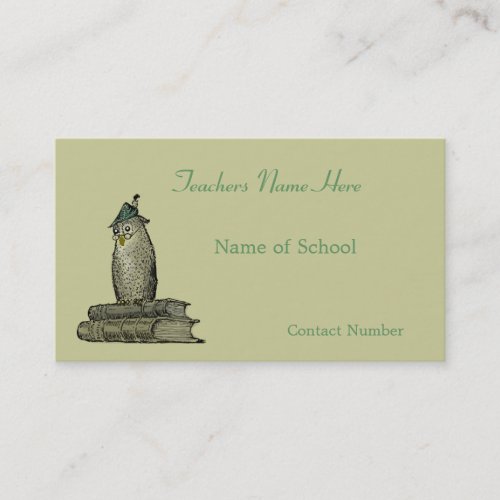 Teachers Business Card