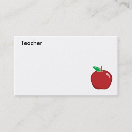 Customizable Teacher's Business Card-Customize