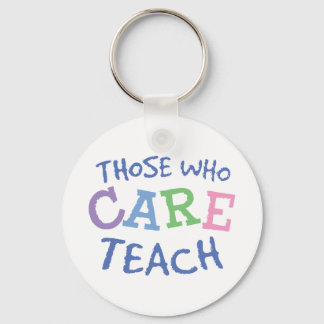 Teachers Care Keychain