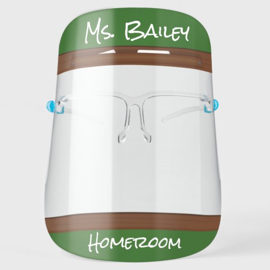 Teacher's Chalkboard Face Shield (Front)