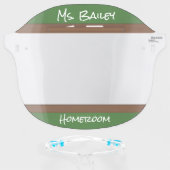 Teacher's Chalkboard Face Shield (Front w/Glasses)