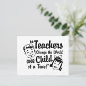 Teachers Change World Postcard Zazzle