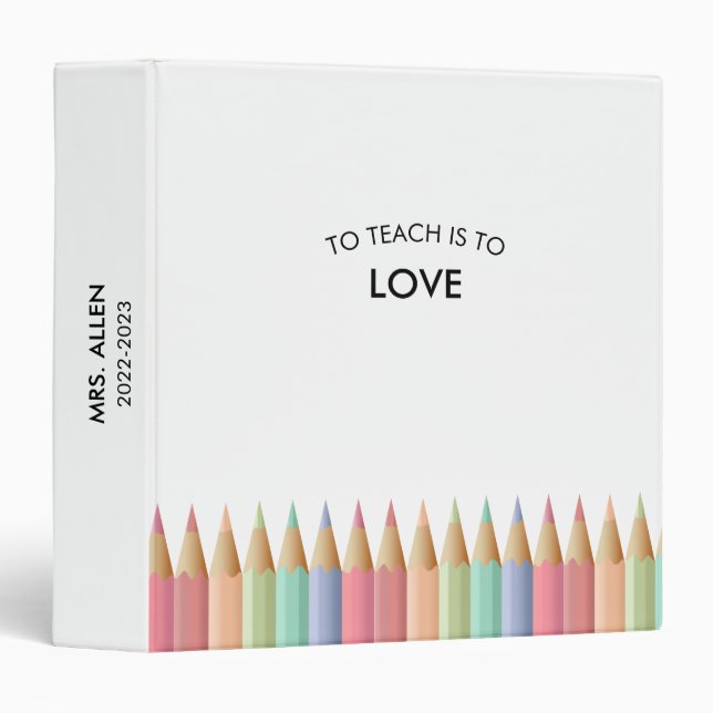 Teacher's Class Binder (Front/Spine)