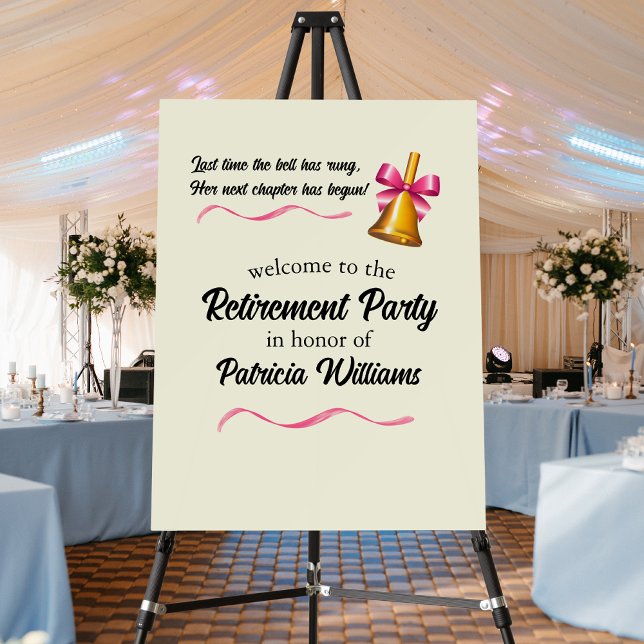 Teachers Classic School Bell Retirement Party Foam Board (Creator Uploaded)