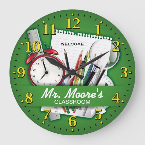 Teachers Classroom Personalizable Clock